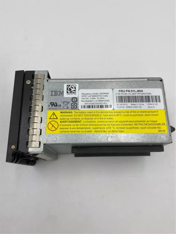 IBM Controller Battery DH8 Flash 840/900 Date Code: 2024/01/22 01LJ604 - Image 2