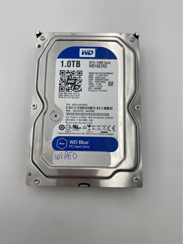 WD 1TB 5.4K 6G 3.5INCH SATA HDD WD10EZRZ