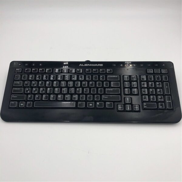 Alienware Black Multimedia Gaming Wired USB Keyboard H9Y23 SK-8165