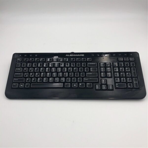 Alienware Black Multimedia Gaming Wired USB Keyboard H9Y23 SK-8165 - Image 5