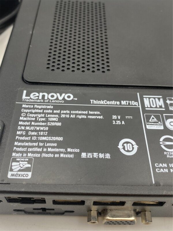 Lenovo ThinkCentre M710Q I5-7500T 8GB RAM 500GB HDD (BAD USB) - Image 4