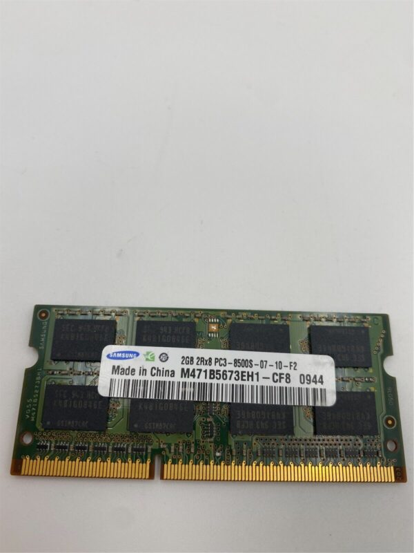 SAMSUNG 2GB (1x2GB) 2RX8 PC3-8500S DDR3-1066MHZ SODIMM M471B5673EH1-CF8