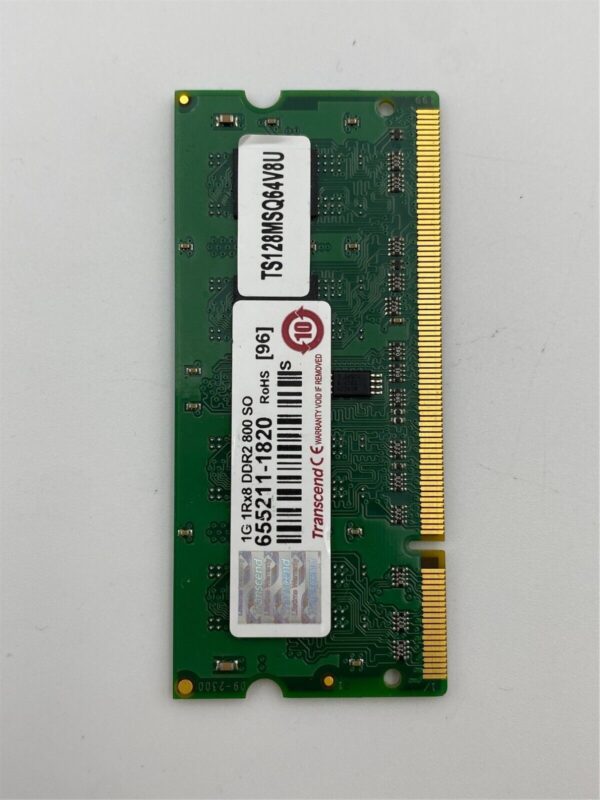 Transcend 1GB DDR2-800 Unbuffered SO-DIMM TS128MSQ64V8U-I TS128MSQ64V8U - Image 2