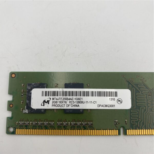 HP DIMM, 2GB, PC3-12800, CL11, dPC MT4JTF25664AZ-1G6E1 698649-154 - Imagen 4