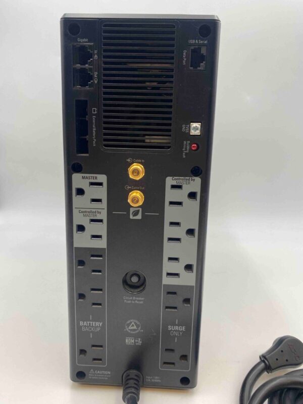 APC Back-UPS Pro, 1500VA/865W 120V 5-15R outlets AVR LCD " No Battery"  BR1500G - Image 5