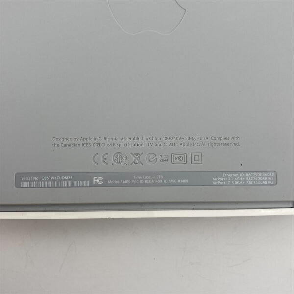 APPLE A1409 Airport Time Capsule 2TB Ethernet and Wireless A1409 - Image 5