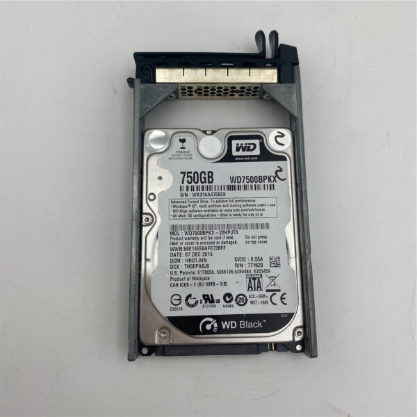 WD BLACK 750GB 7200RPM 16MB SATA 6.0Gb/s 2.5" HDD WD7500BPKX-22HPJT0 - Image 2