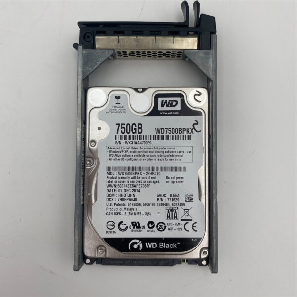 WD BLACK 750GB 7200RPM 16MB SATA 6.0Gb/s 2.5" HDD WD7500BPKX-22HPJT0 - Image 3