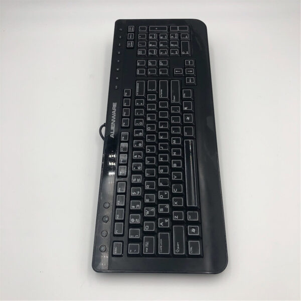 Alienware Black Multimedia Gaming Wired USB Keyboard H9Y23 SK-8165 - Image 2