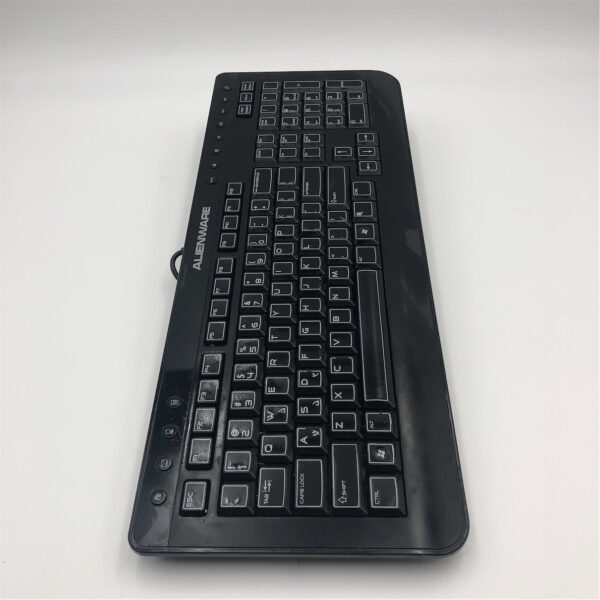 Alienware Black Multimedia Gaming Wired USB Keyboard H9Y23 SK-8165 - Image 3