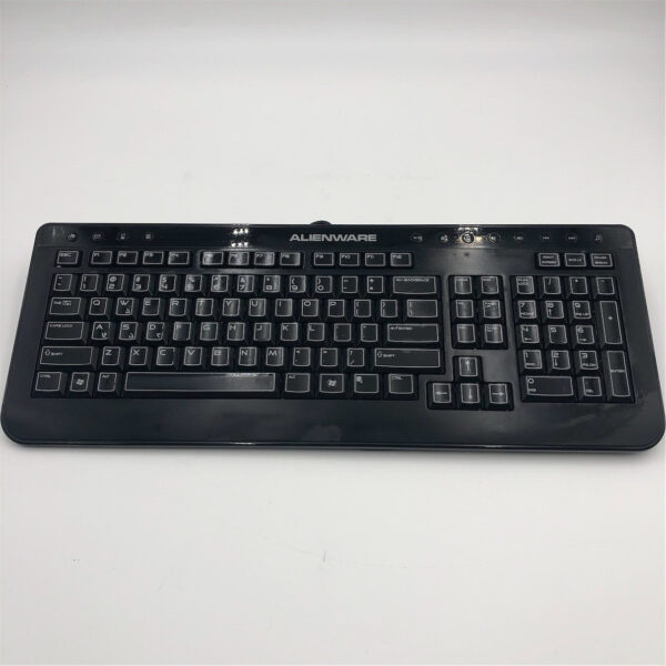Alienware Black Multimedia Gaming Wired USB Keyboard H9Y23 SK-8165 - Image 6