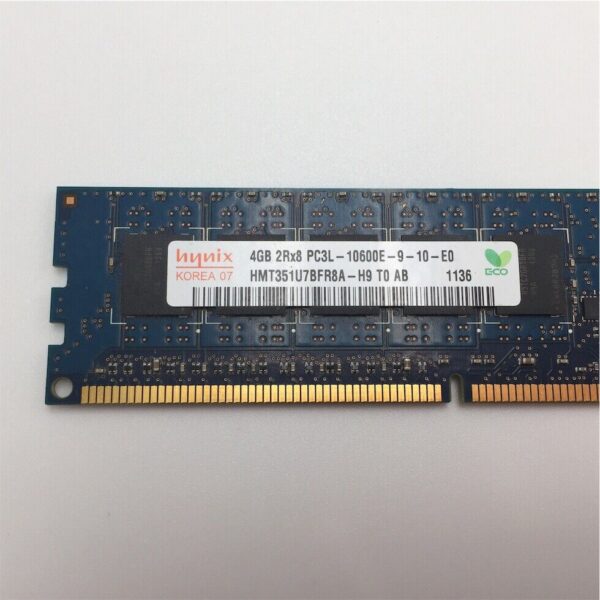 Hynix 4GB 240P 2RX8 PC3L-10600E 1.35V ECC UDIMM HMT351U7BFR8A-H9 - Image 3