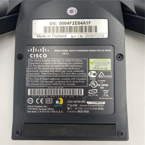 Cisco Unified IP Conference Station 7937G CP-7937G - Image 5