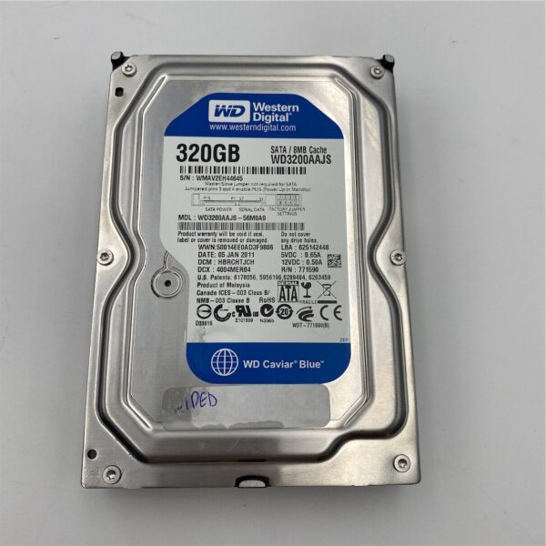 WD 320GB 8MB CACHE 3.5'' 7200RPM SATA2 HDD 504338-001 45J8276 WD3200AAJS - Image 4