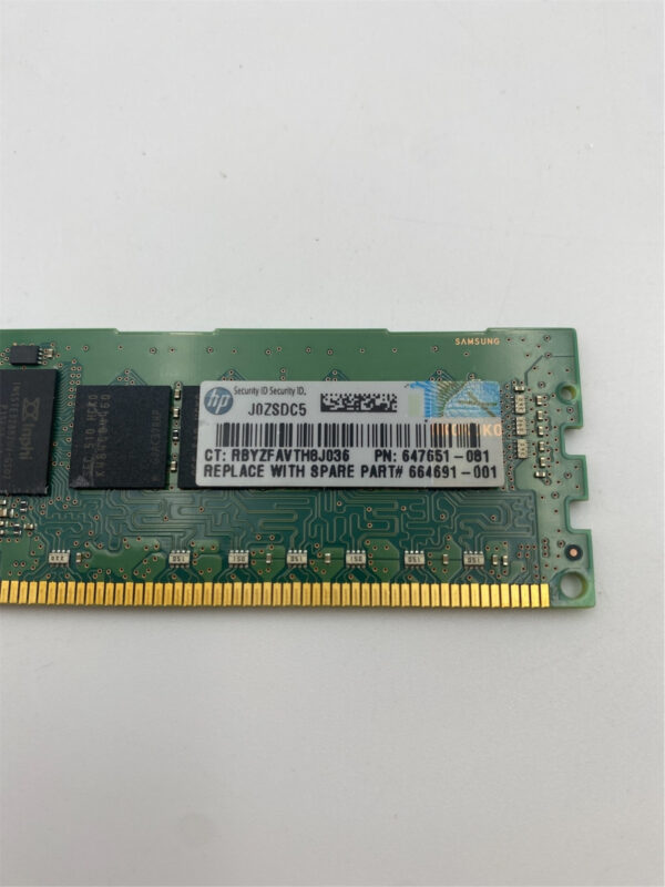 HP 8GB (1x8GB) 1RX4 PC3-12800R DDR3-1600MHZ RDIMM MT18JSF1G72PZ-1G6 664691-001 - Image 5