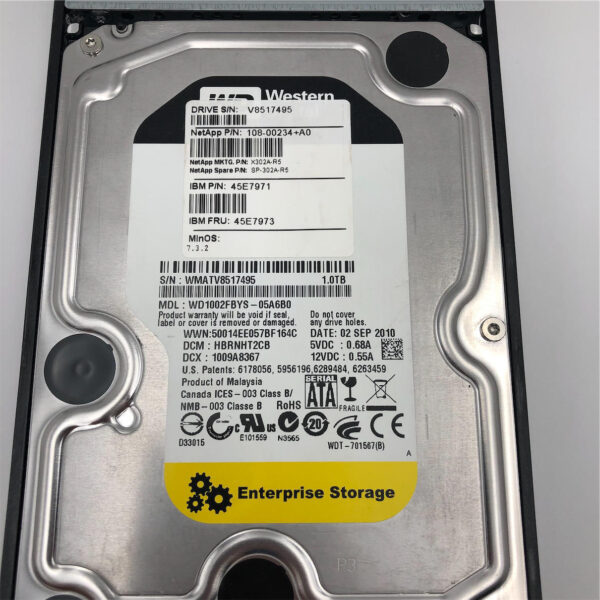 IBM 1TB 3.5" 7.2K RPM SATA Hard Drive 45E7973 - Image 2