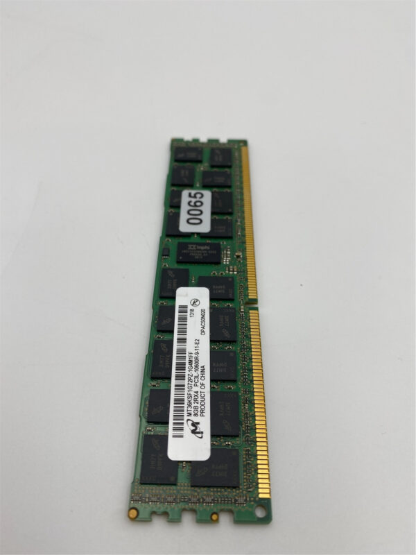 MICRON 8GB (1x8GB) 2RX4 PC3L-10600R DDR3-1333MHZ 1.35V RDIMM MT36KSF1G72PZ-1G4M - Image 4