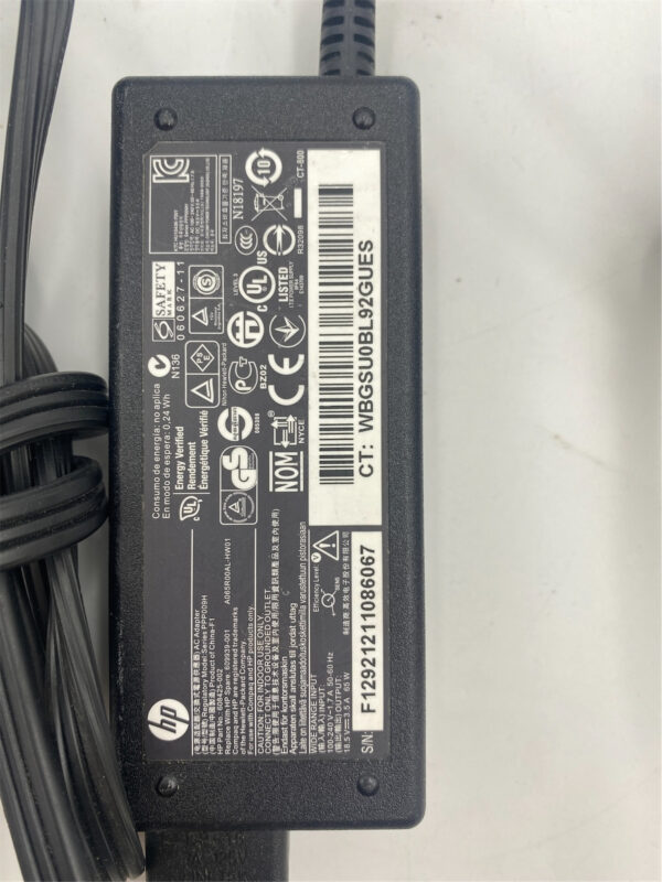HP 65W Ac Power Adapter 608425-002, 609939-001 - Image 2
