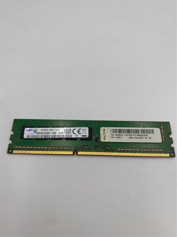 Lenovo 8GB PC3-12800E ECC-UDIMM M391B1G73QH0-YK0Q 47J0217 00D5018