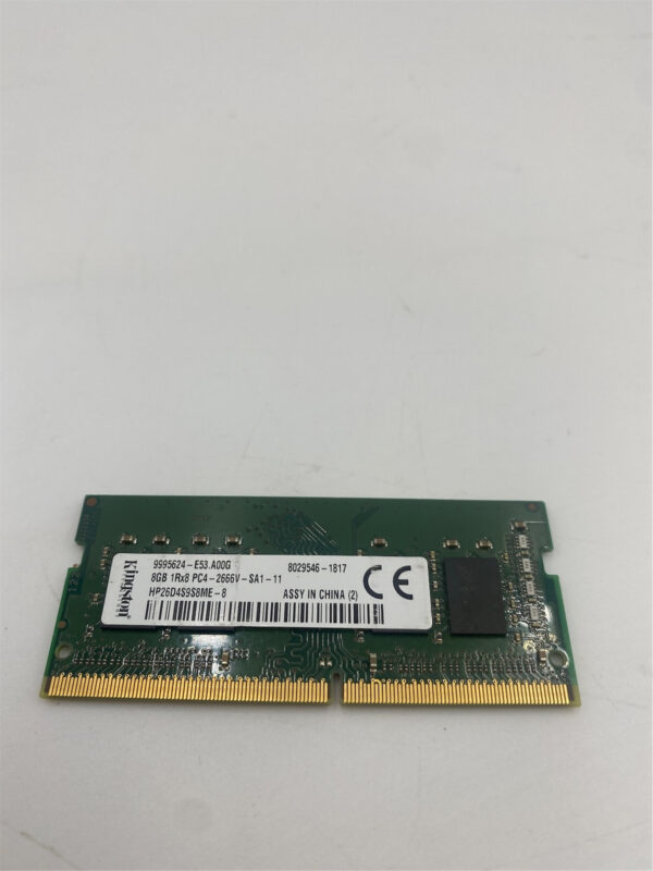 HP 8GB DDR4 2Rx8 PC4-17000 2133Mhz 1.2V CL17 soDimm HP26D4S9S8ME-8 820570-001 - Image 3