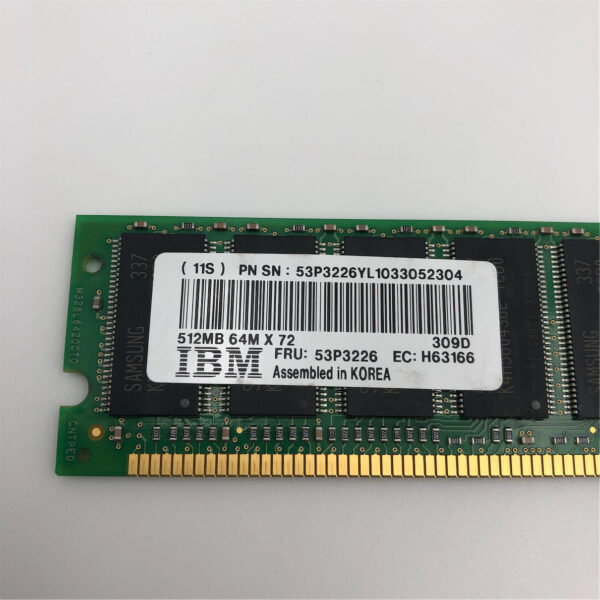 IBM 512MB 1X512MB PC2100 ECC DIMM M328L6420ET0-CB0M1 53P3226 12R9240 - Image 2