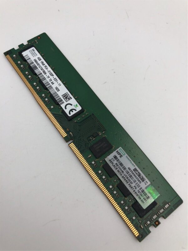HP 4GB (1x4GB) 1RX8 PC4-17000P-E DDR4-2133MHZ ECC UDIMM 797257-081 819799-001 - Image 2