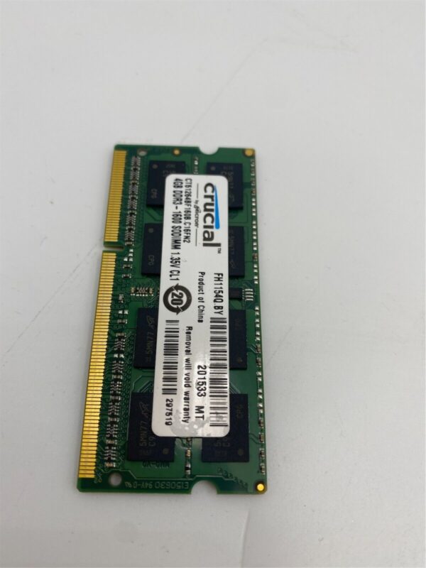 Crucial 4GB DDR3-1600 PC3-12800S 2Rx8 SODIMM CT51264BF160B - Image 3
