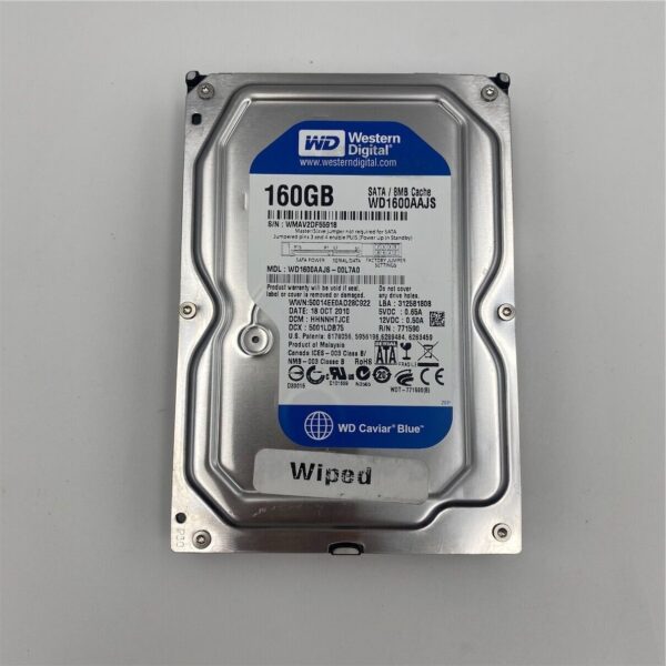 DELL 160GB 7.2K 6G 3.5INCH SATA HDD WD1600AAJS - Image 2