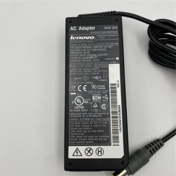 LENOVO AC POWER ADAPTER 90W 20V-4.5A 42T4435 - Image 4