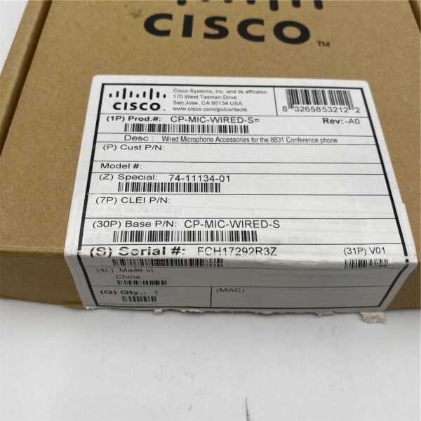 Cisco 8831 Wired Microphone Kit CP-MIC-WIRED-S - Imagen 4