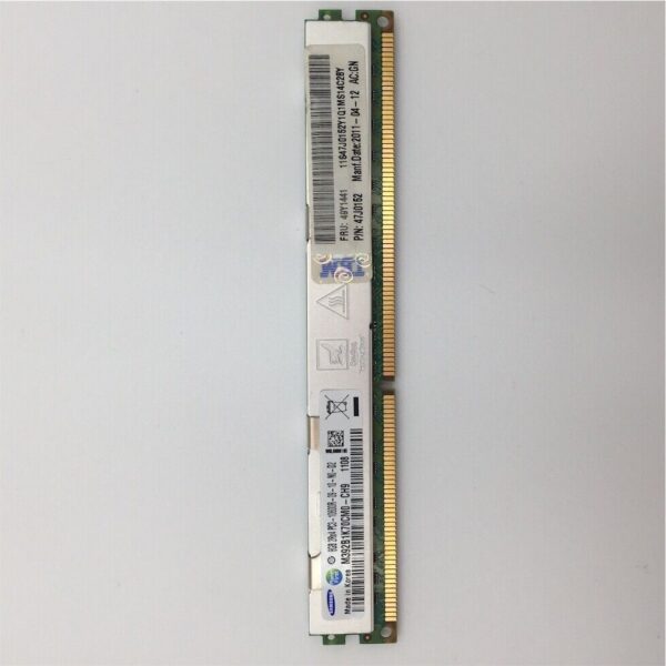 IBM 8GB (1 x 8GB) 2RX4 PC3-10600R DDR3-1333MHZ VLP RDIMM 49Y1441