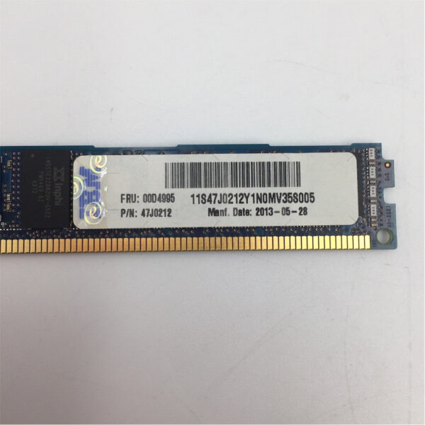 IBM 8GB (1x8GB) 2RX8 PC3-12800R DDR3-1600MHZ RDIMM 00D4995 - Imagen 3