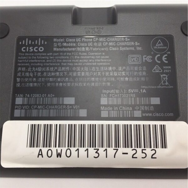 CISCO Unified IP Conference Phone 8831 Wireless Mic Kit "NO Batts&Power Supply" - Imagen 5