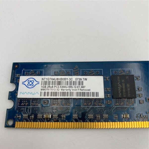 NANYA 1GB, PC2-5300 NT1GT64U8HB0BY-3C - Image 5