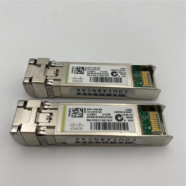 CISCO 10GBASE-SR SFP "Lot of 2" SFP-10G-SR - Imagen 2