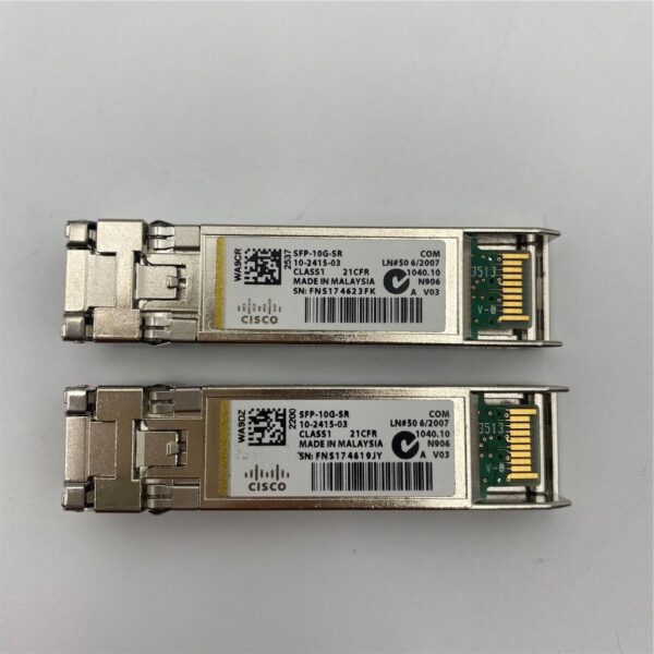 CISCO 10GBASE-SR SFP "Lot of 2" SFP-10G-SR - Imagen 3