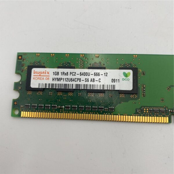 HYNIX 1GB PC2-6400U DDR2-800 1Rx8 CL6 NON-ECC 240PIN HYMP112U64CP8-S6 - Imagen 3