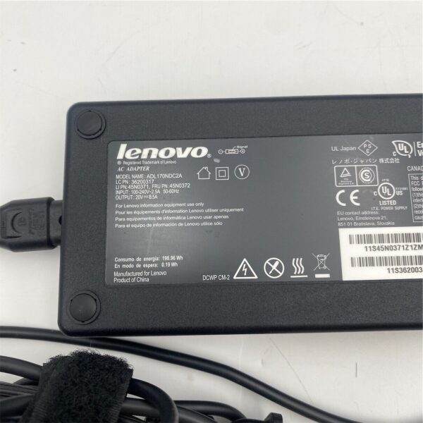 LENOVO 20V 8.5A AC ADAPTER 45N0560 ADL170NLC2A 45N0371 45N0372 - Image 5