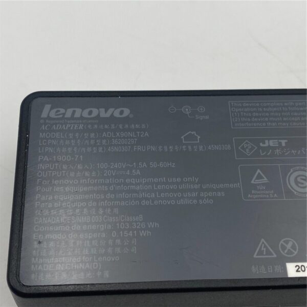 LENOVO AC POWER ADAPTER 90W 20V-4.5A 92P1114 45N0304 42T5295 45N0484 45N0308 - Imagen 5