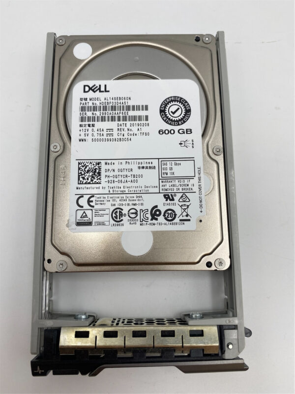 DELL 600GB 10K 12G 2.5INCH SAS HDD 0GTYCR GTYCR - Image 5
