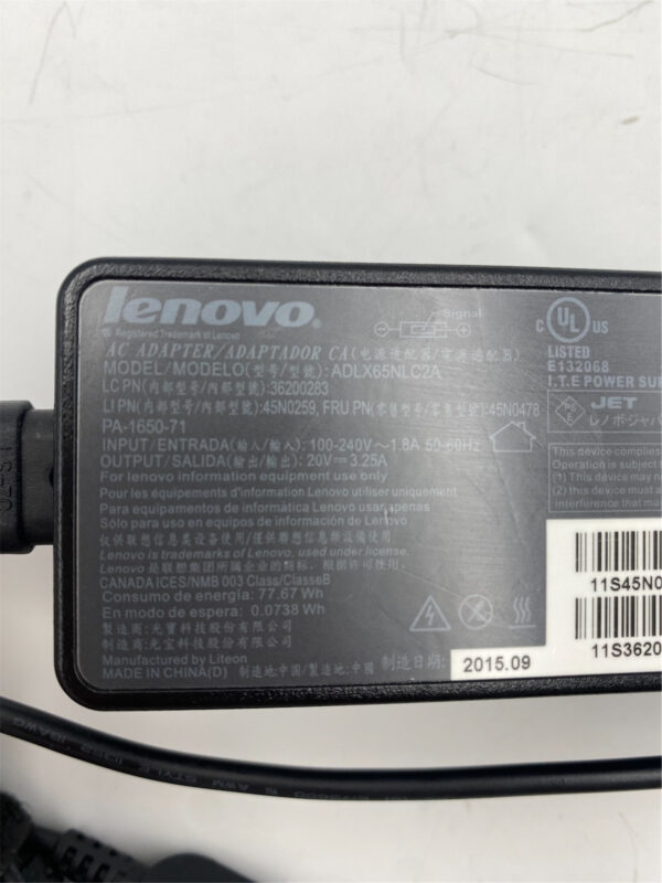 Lenovo Power Supply 45W Ac Adapter 45N0291 45N0290 45N0292 45N0293 45N0474 - Image 3