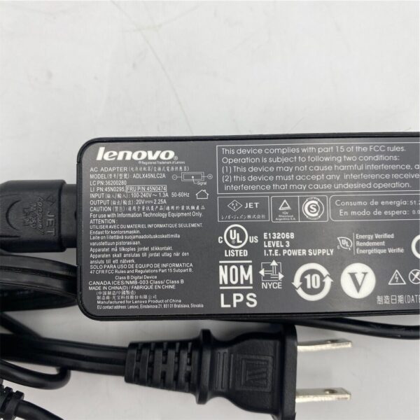 Lenovo Power Supply 45W Ac Adapter 45N0291 45N0290 45N0292 45N0293 45N0474 - Image 4