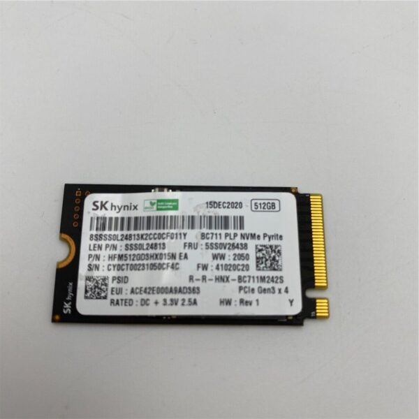 Lenovo 512G,M.2,2242,PCIe3x2,WD 01LX210 01FR523 00UP748 5SS0Z86696 5SS0V26438 - Image 4