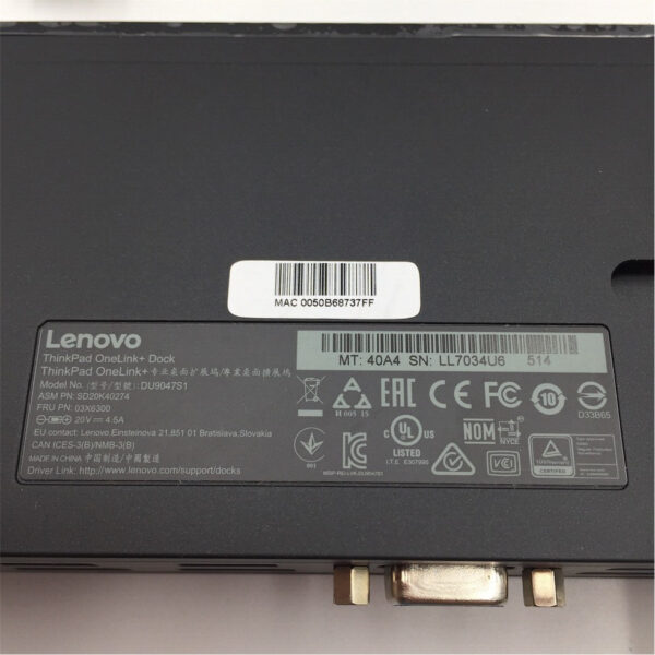 LENOVO THINKPAD ONELINK+ DOCK 03X6300 - Image 5