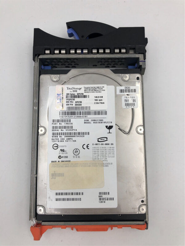 IBM 146.8GB 10K 2Gbps FC HS 32P0765 26K5208 5207 71P7434 32P0766 - Imagen 2