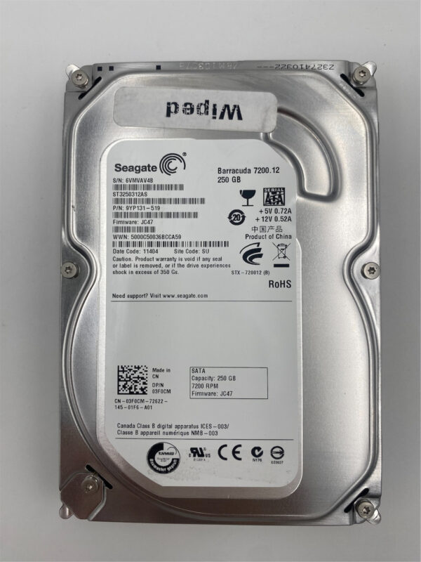 DELL 3F0CM250GB-7200RPM 3.5" SATA-II HDD 03F0CM - Image 2