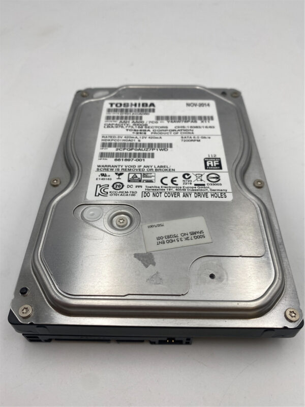 HP 500GB 7.2K 6GB/S 3.5INCH SATA HDD 751283-001 661697-001 - Image 2