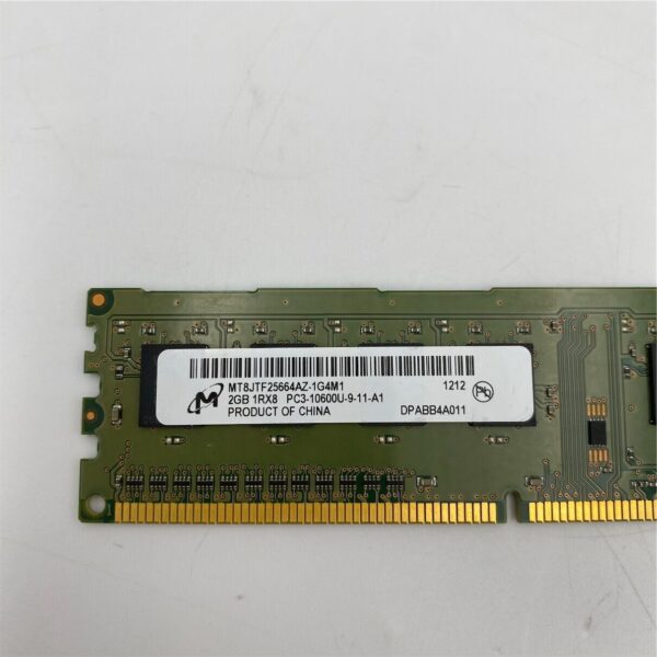 MICRON 2GB 1Rx8 PC3-10600U MT8JTF25664AZ-1G4M1 497157-D88 - Imagen 4