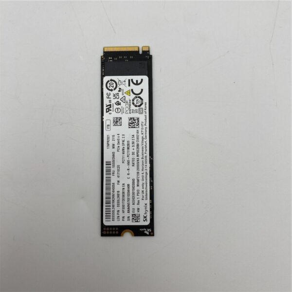Lenovo 1TB M.2 2280 PCIE3X4 TOS OPAL 01LX202 02HM076 02HM084 02HM081 5SS0V26443 - Image 3