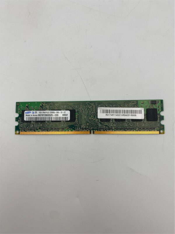SAMSUNG 1GB PC2-5300U DDR2-667 1RX8 N-ECC CT12864AA667 WK007 M378T2863DZS-CE6